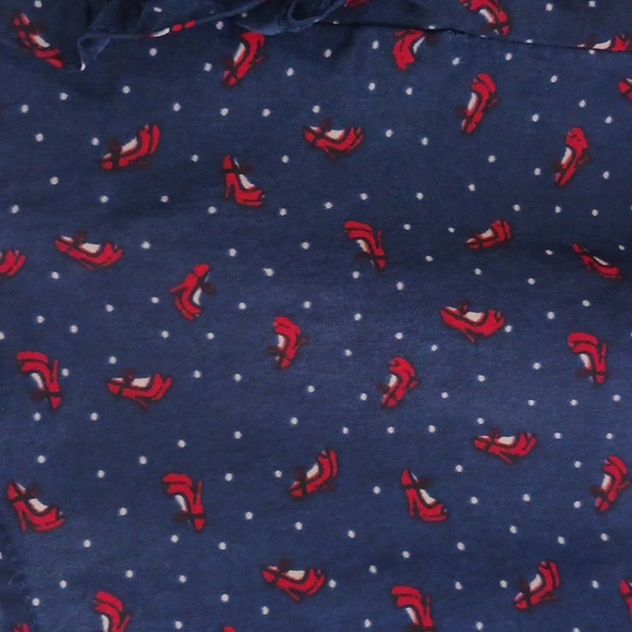 Jessica Simpson mini skirt romper - lightweight navy blue w red heels - Med - Picture 8 of 10